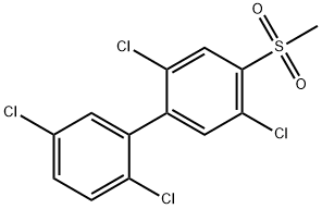 4-甲基磺酰基-2,2',5,5'-四氯联苯 结构式