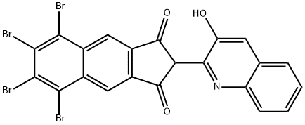 5,6,7,8-tetrabromo-2-(3-hydroxyquinolin-2-yl)-1H-benz[f]indene-1,3(2H)-dione 结构式