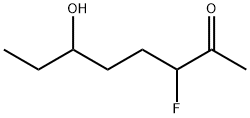 2-Octanone,  3-fluoro-6-hydroxy- 结构式