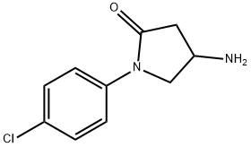 4-氨基-1-(4-氯苯基)吡咯烷-2-酮盐酸盐 结构式
