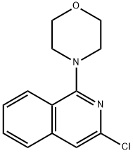 3-Chloro-1-(morpholinyl)-1-ylisoquinoline 结构式