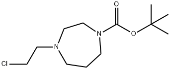 1-BOC-4-(2-氯乙基)高哌嗪 结构式