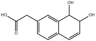 2-Naphthaleneacetic acid, 7,8-dihydro-7,8-dihydroxy- (9CI) 结构式