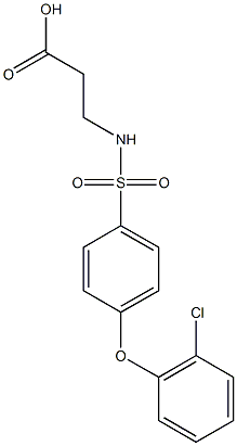 N-[4-(2-氯苯氧基)苯基磺酰基]-beta-苯胺 结构式