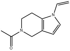 1H-Pyrrolo[3,2-c]pyridine,  5-acetyl-1-ethenyl-4,5,6,7-tetrahydro-  (9CI) 结构式