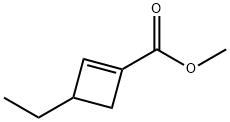 1-Cyclobutene-1-carboxylicacid,3-ethyl-,methylester(9CI) 结构式