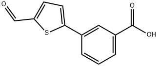 3-(5-Formylthiophen-2-yl)benzoic acid 结构式