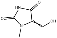 2,4-Imidazolidinedione, 5-(hydroxymethylene)-1-methyl- (9CI) 结构式
