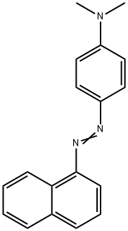 4-DIMETHYLAMINOBENZENEAZO-1-NAPHTHALENE 结构式