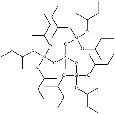 三(三-仲-丁氧基硅杂氧基)硅烷甲酯 结构式