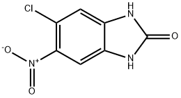 5-氯-6-硝基-1H-苯并[D]咪唑-2(3H)-酮 结构式