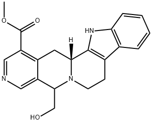 5,7,8,13,13b,14-Hexahydro-5-(hydroxymethyl)indolo[2',3':3,4]pyrido[1,2-b][2,7]naphthyridine-1-carboxylic acid methyl ester 结构式