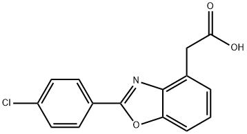 2-(4-Chlorophenyl)-4-benzoxazoleacetic acid 结构式