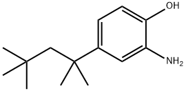 2-氨基-4-(2,4,4-三甲基戊-2-基)苯酚 结构式