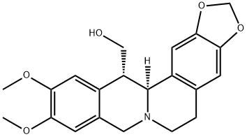 5,8,13,13a-Tetrahydro-10,11-dimethoxy-6H-benzo(g)-1,3-benzodioxolo(5,6 -a)quinolizine-13-methanol cis- 结构式