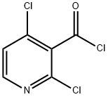 2,4-DICHLOROPYRIDINE-3-CARBONYL CHLORIDE 结构式