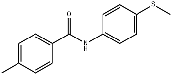 Benzamide, 4-methyl-N-[4-(methylthio)phenyl]- (9CI) 结构式