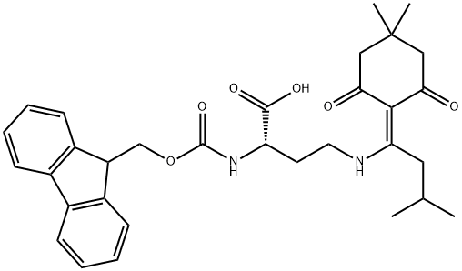 FMOC-DAB(IVDDE)-OH 结构式