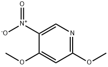 2,4-二甲氧基-5-硝基吡啶 结构式