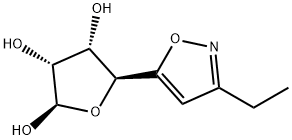 2,3,4-Furantriol, 5-(3-ethyl-5-isoxazolyl)tetrahydro-, (2R,3R,4S,5S)- (9CI) 结构式