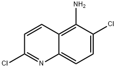 2,6-二氯-5-氨基喹啉 结构式