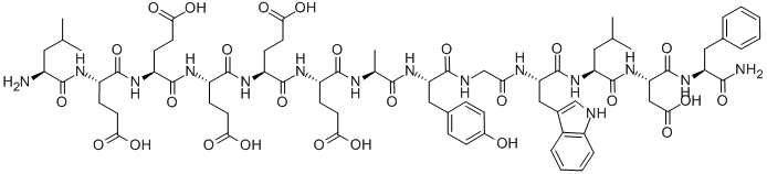 H-LEU-GLU-GLU-GLU-GLU-GLU-ALA-TYR-GLY-TRP-LEU-ASP-PHE-NH2