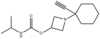 1-Methylethylcarbamic acid 1-(1-ethynylcyclohexyl)-3-azetidinyl ester 结构式