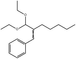 [2-(二乙氧基甲基)-1-庚烯基]苯 结构式