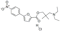 (3-diethylamino-2,2-dimethyl-propyl) 5-(4-nitrophenyl)furan-2-carboxylate hydrochloride 结构式