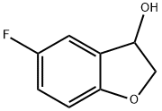 5-氟-2,3-二氢-3-苯并呋喃酚 结构式