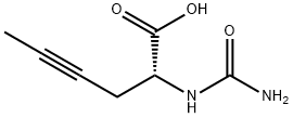4-Hexynoicacid,2-[(aminocarbonyl)amino]-,(2R)-(9CI) 结构式