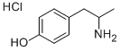 4-hydroxyamphetamine hydrochloride 结构式