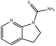 1H-Pyrrolo[2,3-b]pyridine-1-carbothioamide,  2,3-dihydro- 结构式