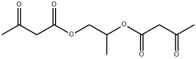 丙烷-1,2-二基二乙酰乙酸酯 结构式