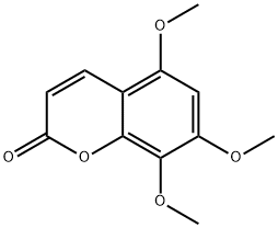 5,7,8-三甲氧基香豆素 结构式