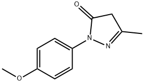 1-(4-methoxy)phenyl-3-methyl-5-pyrazolone 结构式