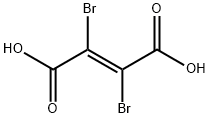 反式-2,3-二溴丁烯二酸 结构式