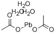 乙酸铅三水合物 结构式