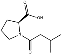 (2S)-1-异戊酰基脯氨酸 结构式