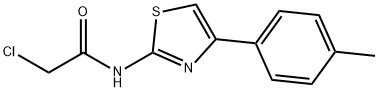 2-氯-N-(4-对-甲苯基-噻唑-2-基)-乙酰胺 结构式