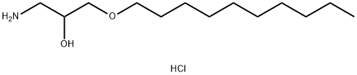 1-氨基-3-癸氧基-2-丙醇盐酸盐 结构式
