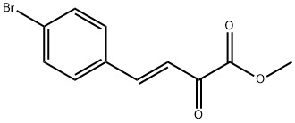 (E)-4-(4-溴苯基)-2-氧代-3-丁酸甲酯 结构式