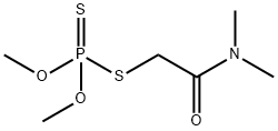 S-(二甲基甲酰氨基甲基)O,O-二甲基二硫代磷酸酯 结构式