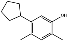 5-cyclopentyl-2,4-xylenol 结构式