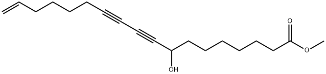 8-Hydroxy-17-octadecene-9,11-diynoic acid methyl ester 结构式