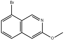 8-broMo-3-Methoxyisoquinoline 结构式