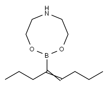 4-辛烯硼酸乙醇胺酸酯 结构式