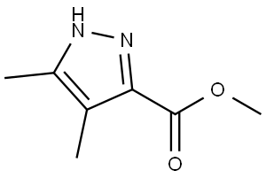 4,5-二甲基-1H-吡唑-3-羧酸甲酯 结构式