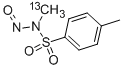 N-甲基(13C)-N-亚硝基对甲苯磺酰胺 结构式