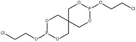 3,9-Bis(2-chloroethoxy)-2,4,8,10-tetraoxa-3,9-diphosphaspiro[5.5]undecane 结构式